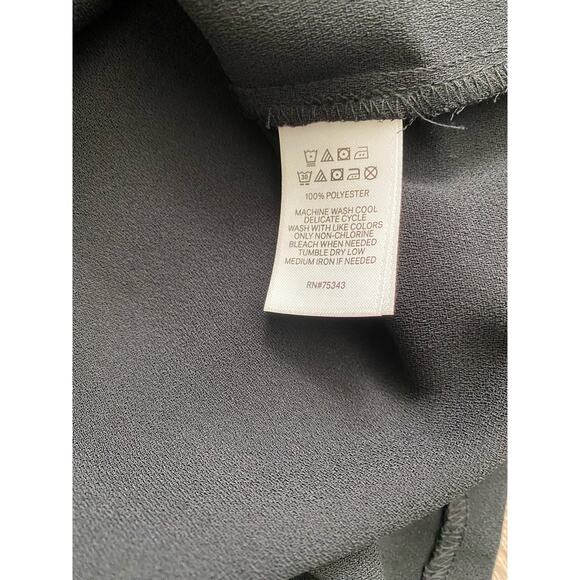 ⭐️New Nicole Miller Black Dress Size 0 Cocktail Long Sleeve - Picture 7 of 8